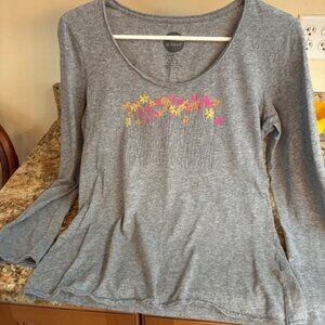 Life is Good gray Tshirt, size S, long sleeve